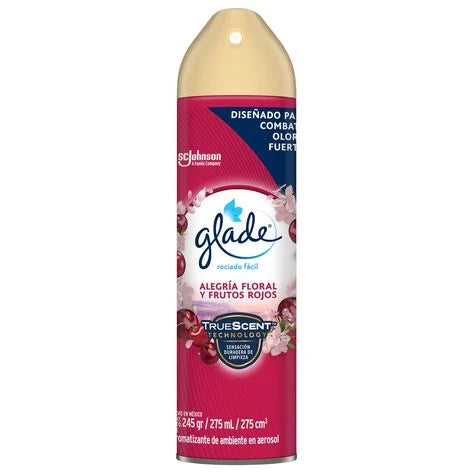 Glade Aromatizante Aerosol Alegría Floral y Frutos Rojos 275 ml