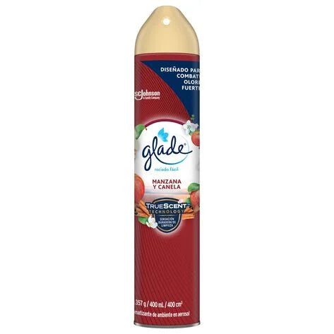 Aromatizante Glade Aerosol Manzana Canela 400 gr