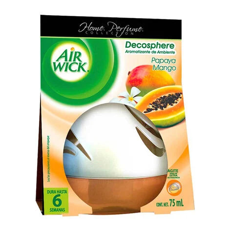 Air Wick Aromatizante de Ambiente Decosphere Papaya y Mango 75 ml