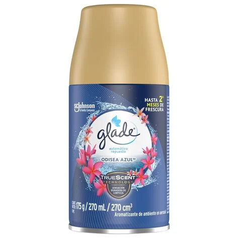 Glade Aromatizante Automático en Aerosol Repuesto Odisea Azul 175 gr