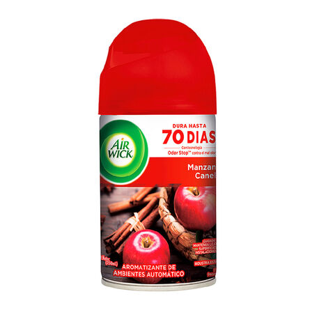 Air Wick Aromatizante de Ambiente Freshmatic Repuesto Manzana Canela 250 ml