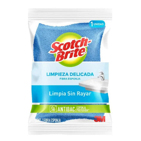 Fibra Esponja Cero Rayas Baño Scotch-Brite 1 pz