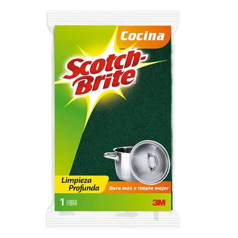 Fibra Verde Scotch-Brite Limpieza Pesada Grande 1 pz