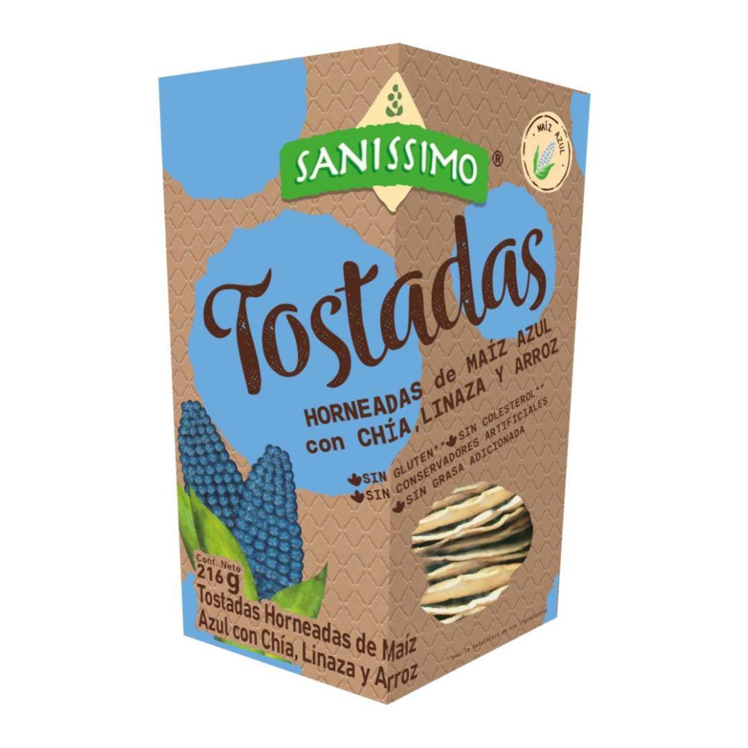 Tostada Azul Ancestral Sanissimo 216 g