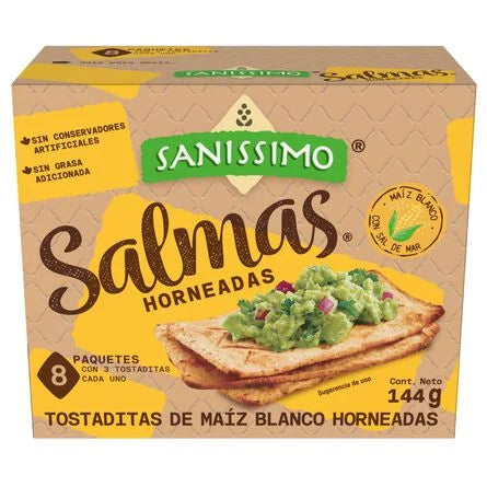Tostadas de Maíz Sanissimo Salmas Horneadas 140 g