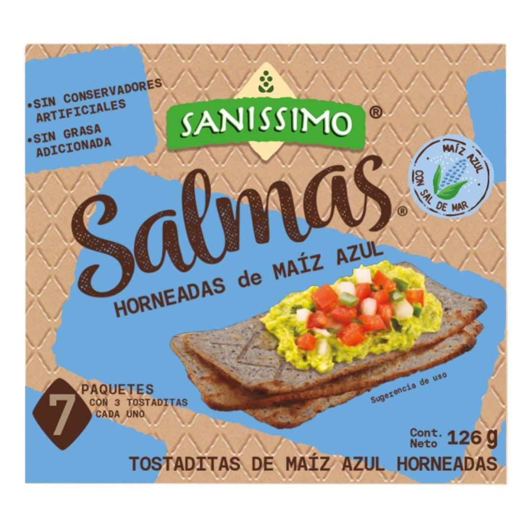 Tostadas Sanisimo Salmas Horneadas Azul 126 Gr