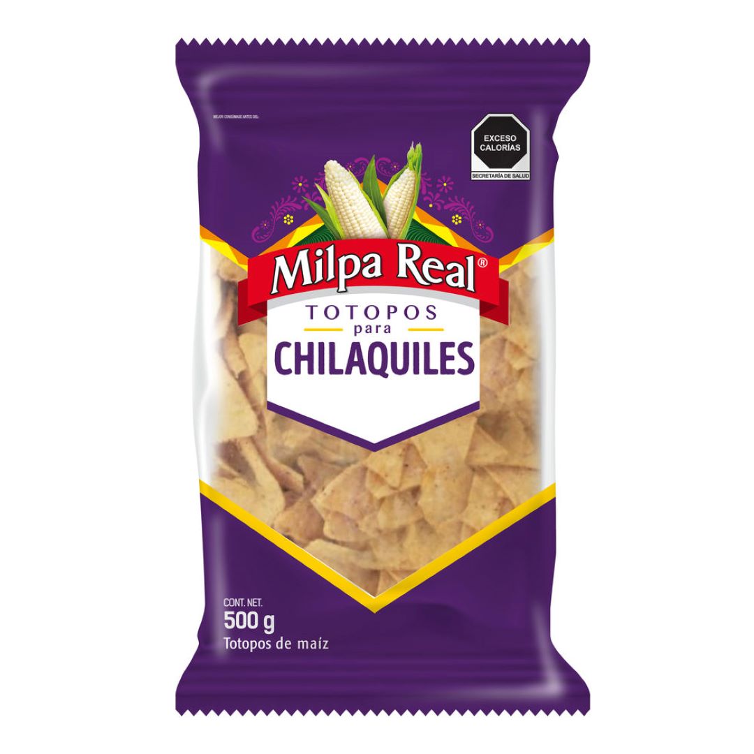 Totopos Milpa Real Para Chilaquiles 500 Gr
