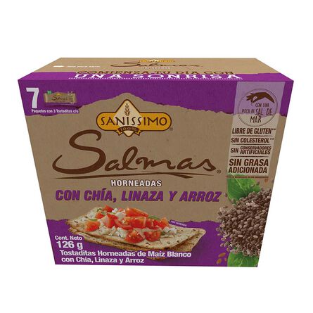 Tostadas Sanisimo Salmas Ancestrales Horneadas 126 Gr