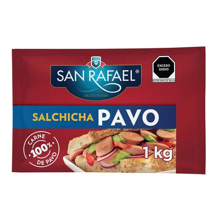 Salchicha Viena de Pavo San Rafael 1 Kg