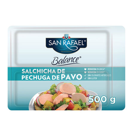 Salchicha de Pechuga de Pavo San Rafael Balance 500 g