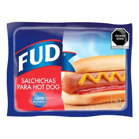 Salchicha Hot Dog de Cerdo Fud 1 kg