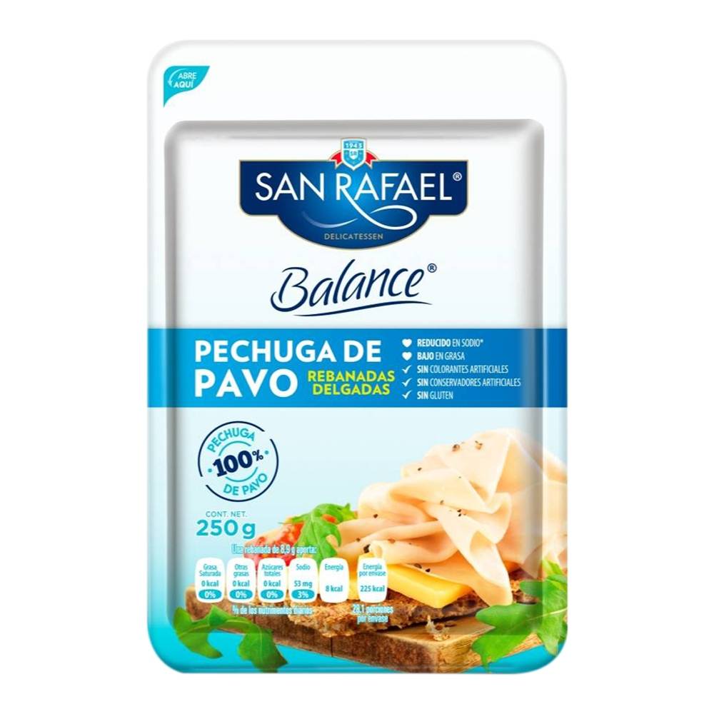 Pechuga de Pavo San Rafael Balance 250 g