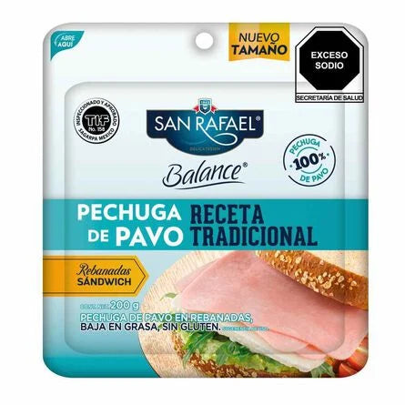 Pechuga de Pavo Receta Tradicional San Rafael Balance 200 g