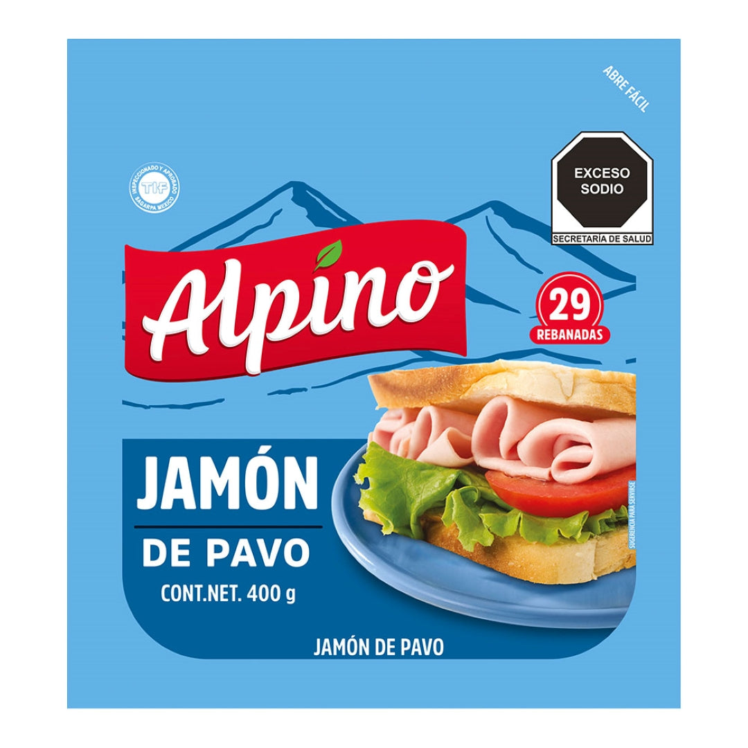 Jamón de Pavo Alpino 400 gr
