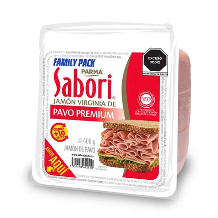 Jamón Virginia Pavo Sabori 400 gr