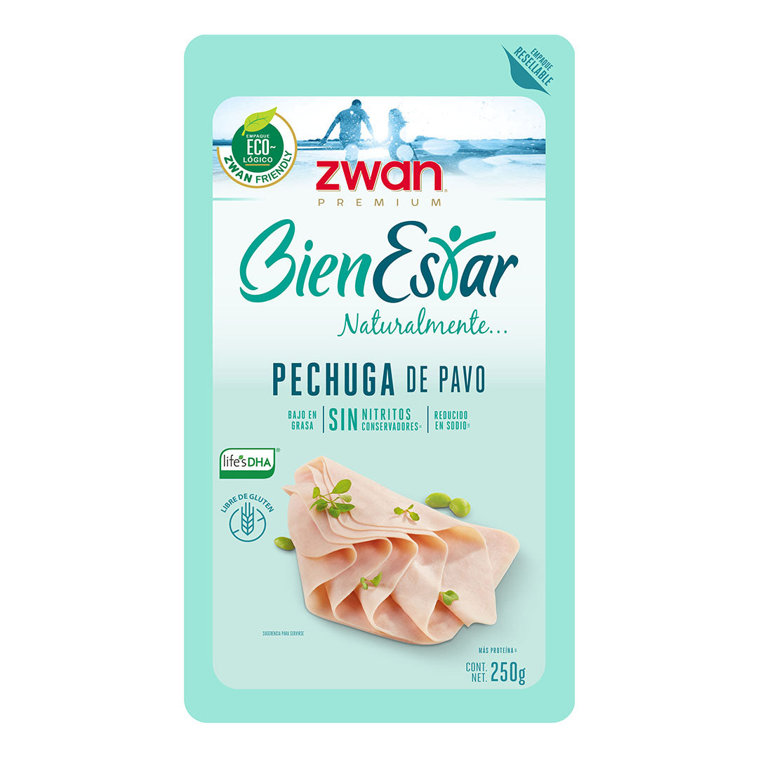 Jamón Pechuga de Pavo Bienestar 250 Gr