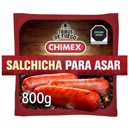 Salchicha para Asar Chimex Cerdo 800 Gr