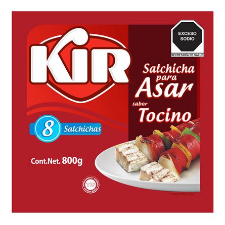 Salchicha para asar con tocino kir 800 Gr