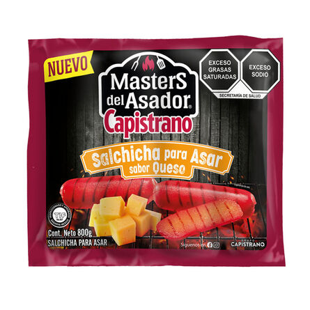 Salchicha para Asar sabor Queso Masters del Asador Capistrano 800 g