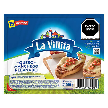 Queso Manchego La Villita 400 Gr