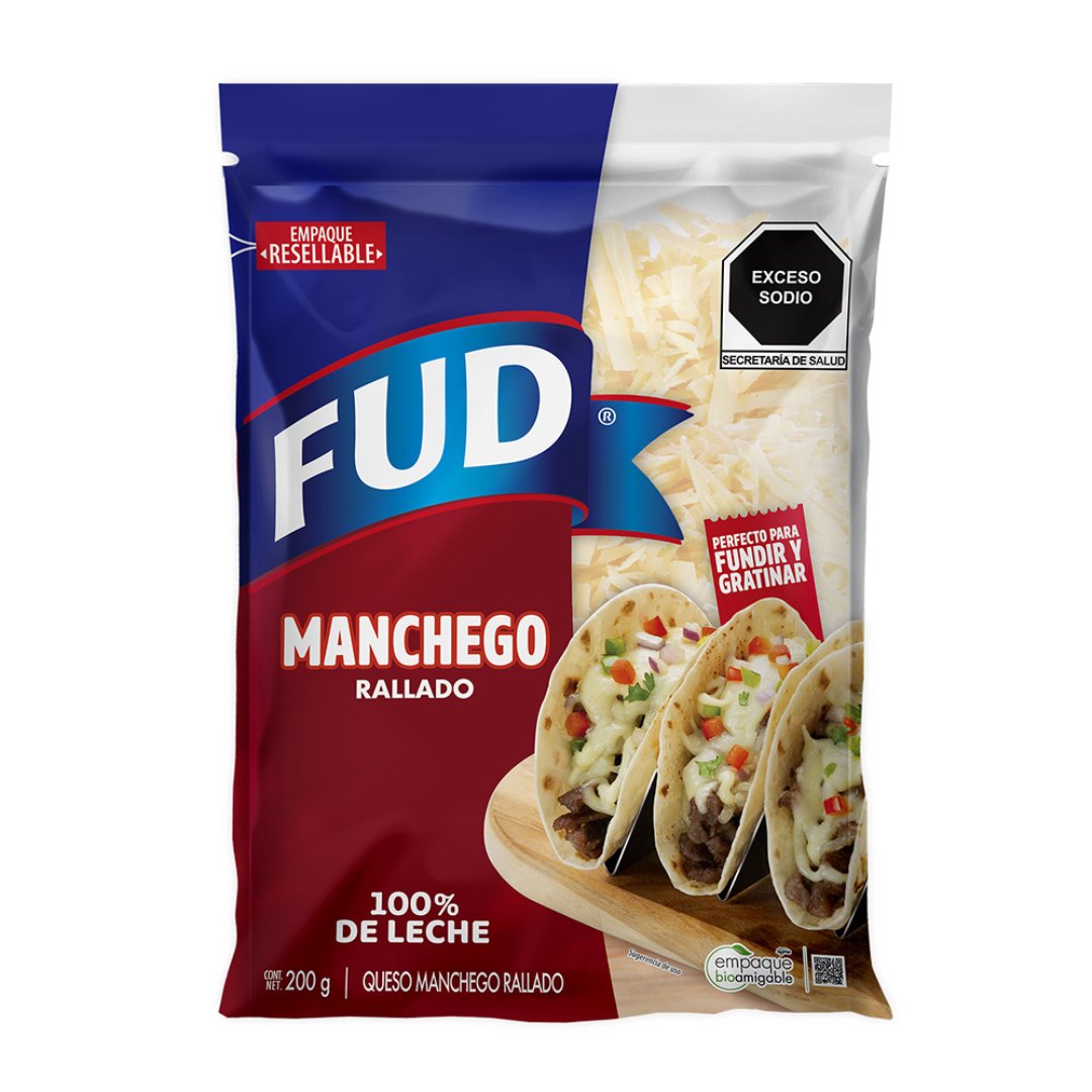Queso Manchego Rallado Fud 200 g