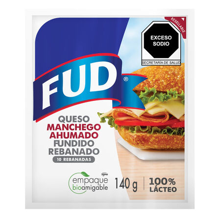 Queso Manchego Ahumado Fud 10 Rebanadas 140 Gr