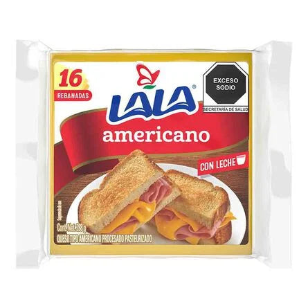 Queso Lala Americano Rebanado 288 g