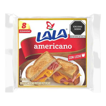 Queso Lala Americano Rebanado 144 g