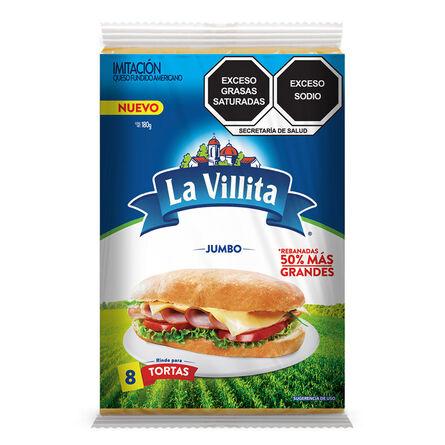 Queso Americano La Villita Jumbo 180 gr
