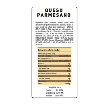 Queso Parmesano Parma 85 Gr