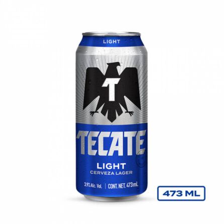 Cerveza Tecate Light Lata 473 ml