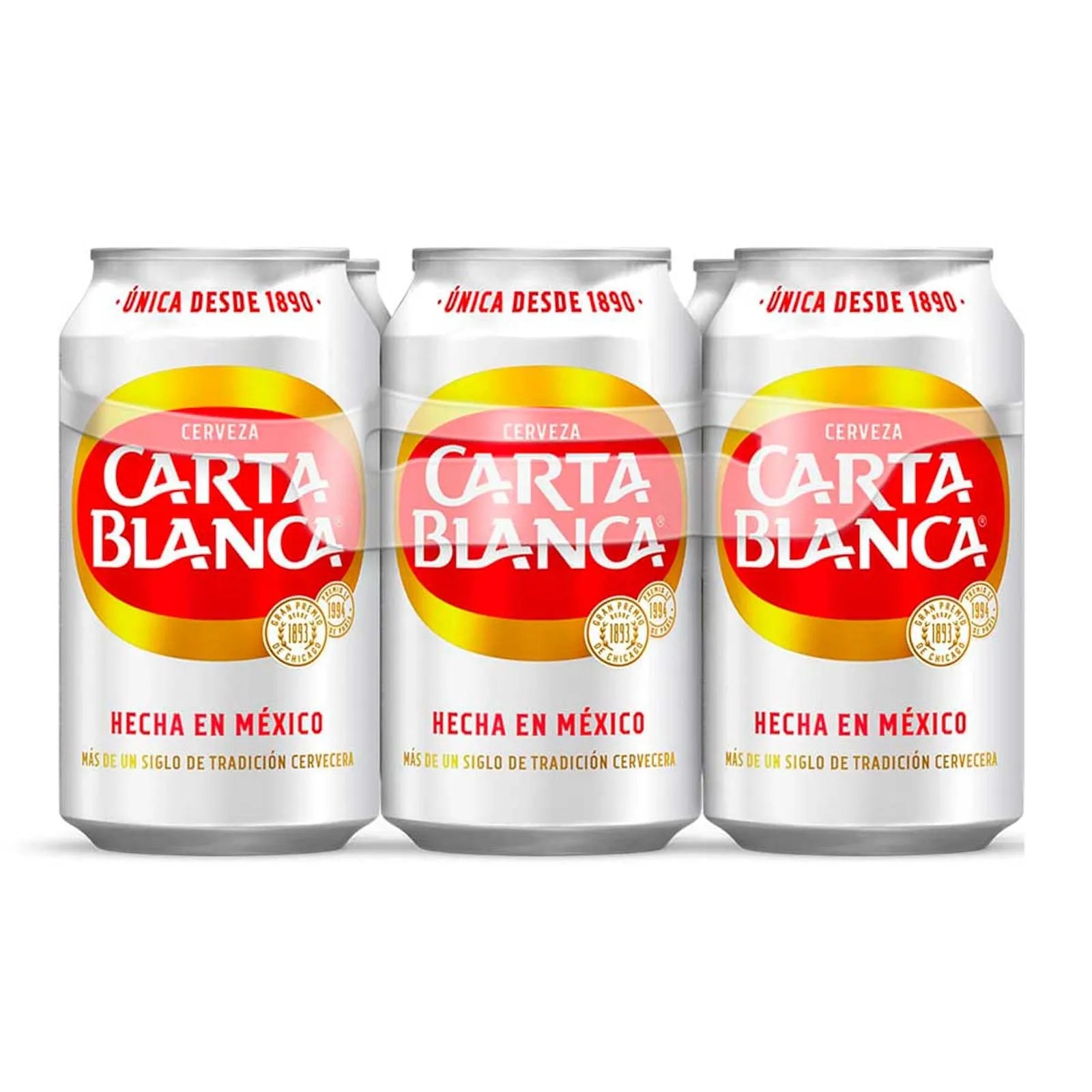 Cerveza Clara Carta Blanca 6 Pack Latas 355 ml