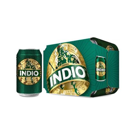 Cerveza Oscura Indio 12 Pack Latas 355 ml