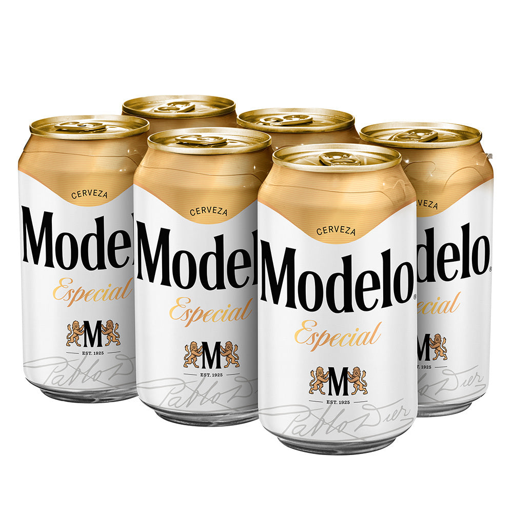 Cerveza Clara Modelo Especial 6 Pack Latas 355 ml
