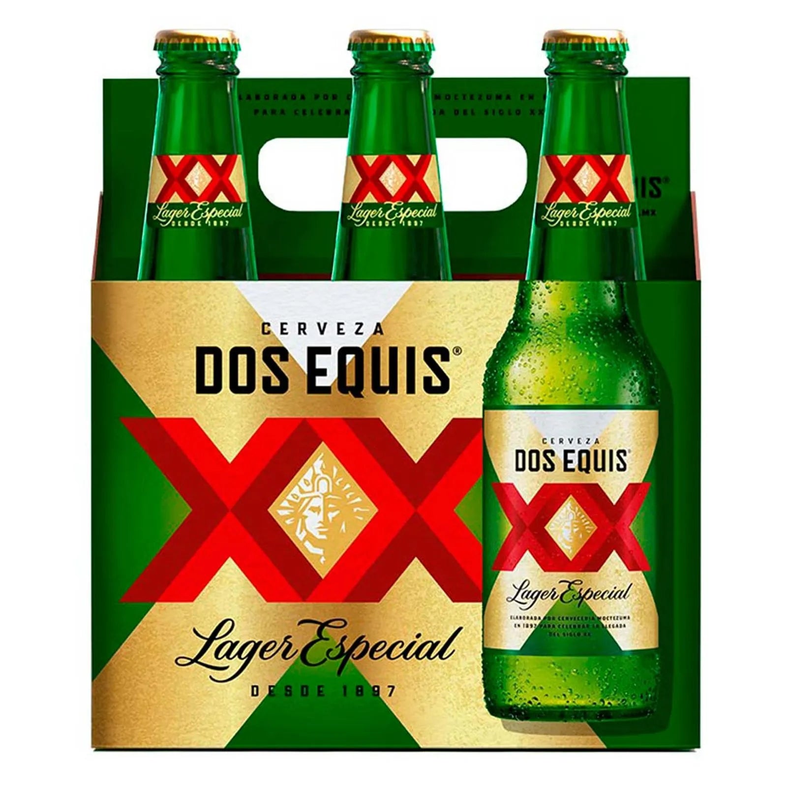 Cerveza Clara Dos Equis Lager Especial 6 Pack Botellas 355 ml