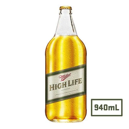 Cerveza Clara Miller High Life Botella 940 ml