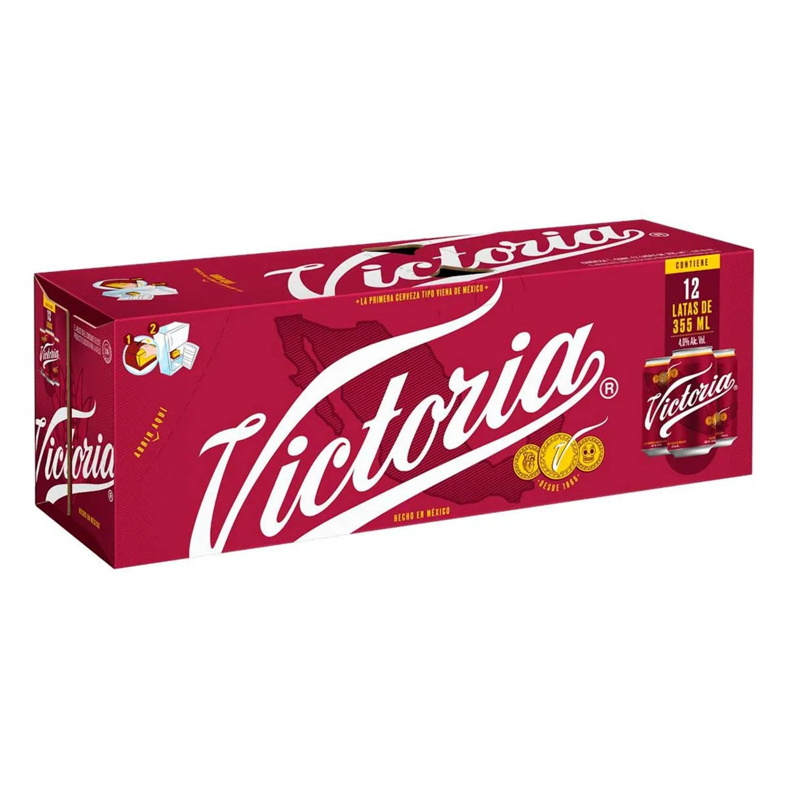 Cerveza Oscura Victoria Viena 12 Pack Latas 355 ml
