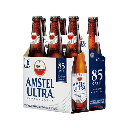 Cerveza Amstel Ultra 6 pack Botella 355 ml