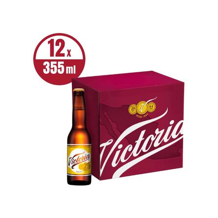 Cerveza Oscura Victoria Viena 12 Pack Botellas 355 ml