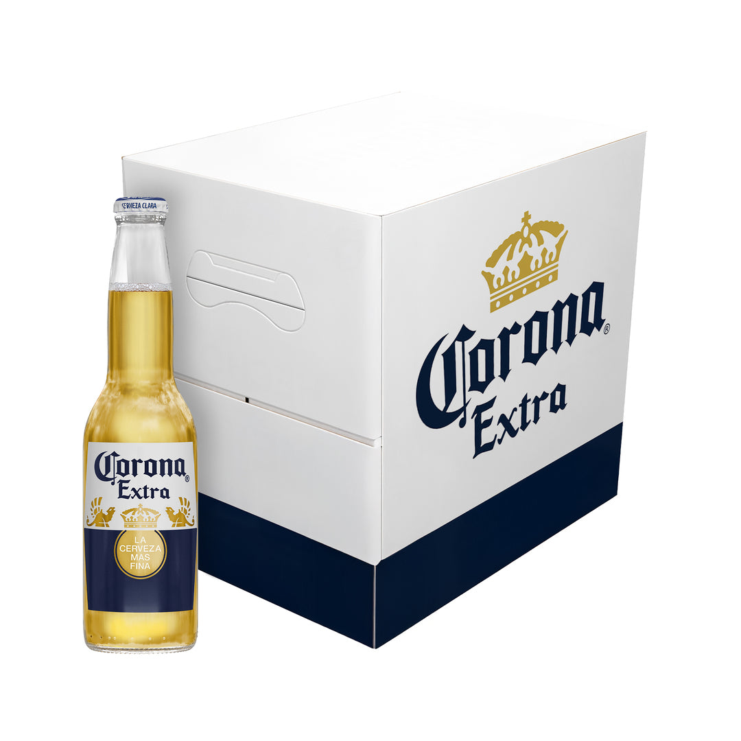 Cerveza Clara Corona Extra 12 Pack Botellas 355 ml