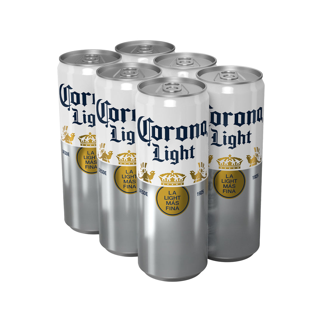 Cerveza Clara Corona Light 6 Pack Latas 355 ml