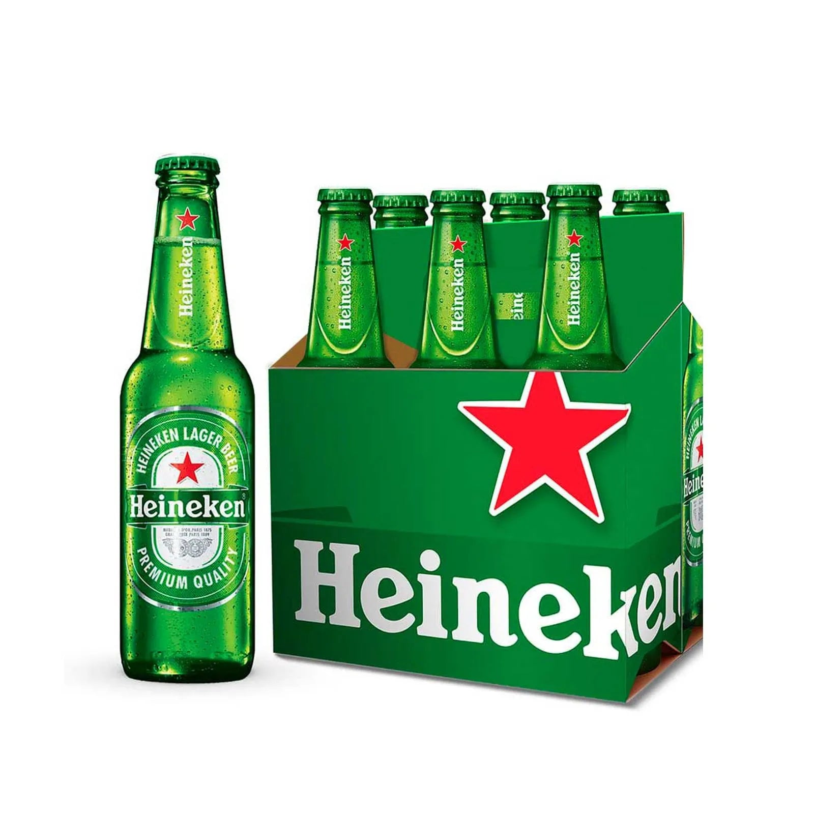 Heineken Silver Cerveza 6 pack Botella 355 ml