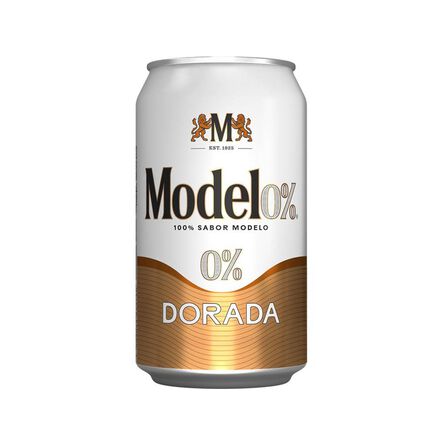 Cerveza Modelo Dorada Cero en Lata 355 ml