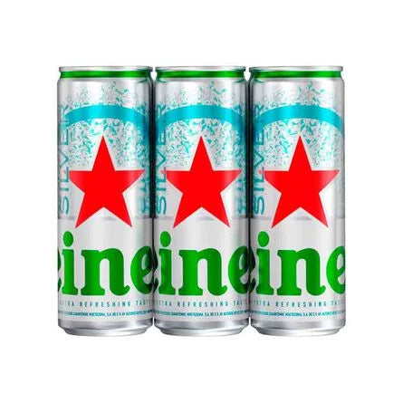 Cerveza Clara Heineken Silver 6 Pack Latas 355 ml