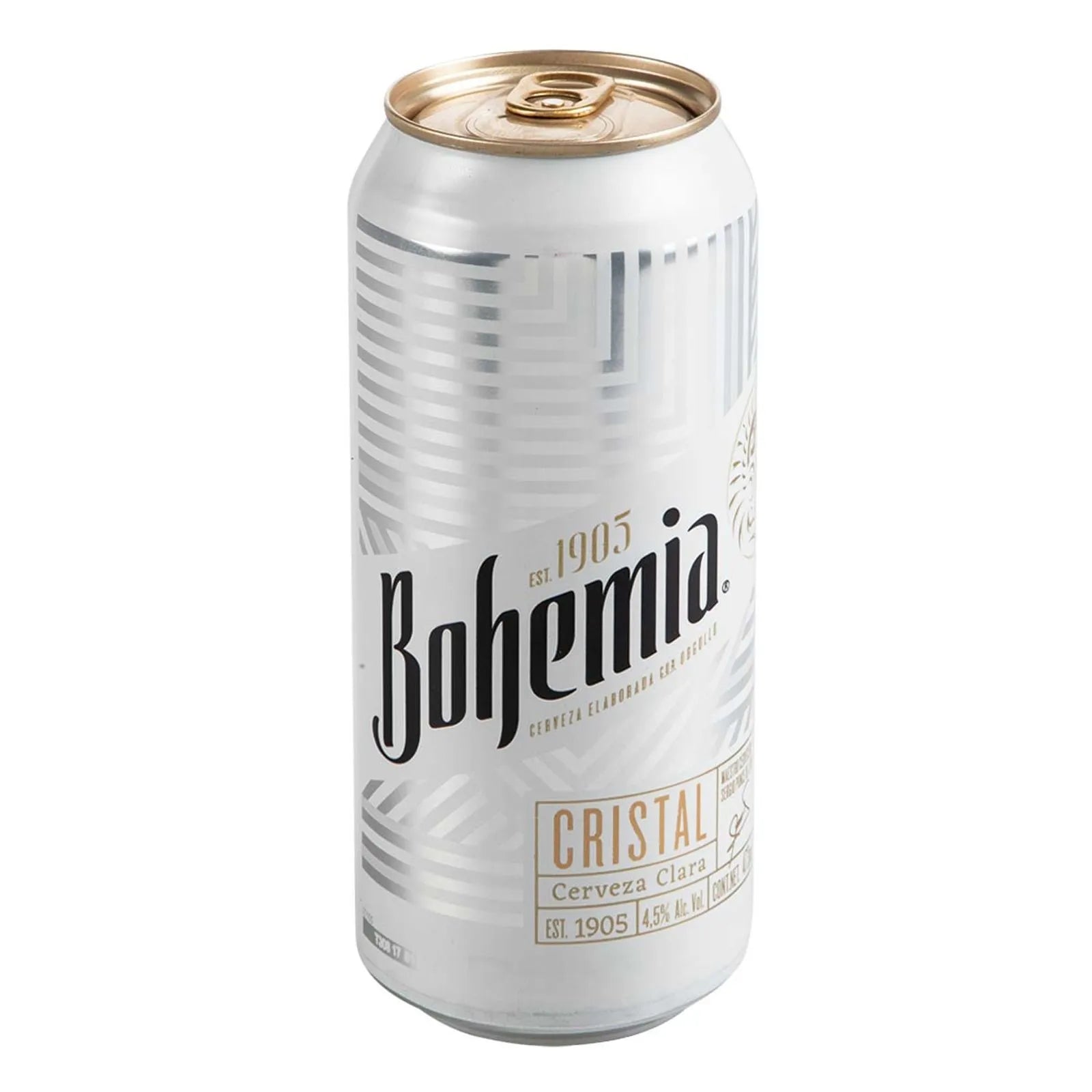 Cerveza Clara Bohemia Cristal Lata 473 ml