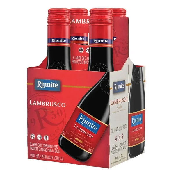Vino Tinto Italiano Riunite Lancellotta 4 Pack 187ml