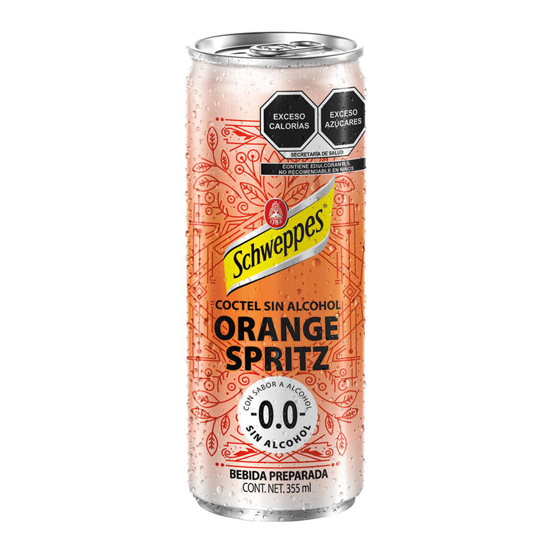 Bebida Preparada Mocktail Schweppes Orange Spritz 355ml