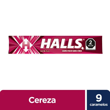 Caramelo Halls Cereza 25 gr