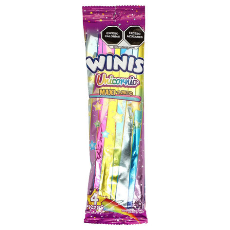 Winis Unicornio Maxi Tubito 4 pz