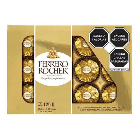 Chocolates Ferrero Rocher 10 pz 125 gr